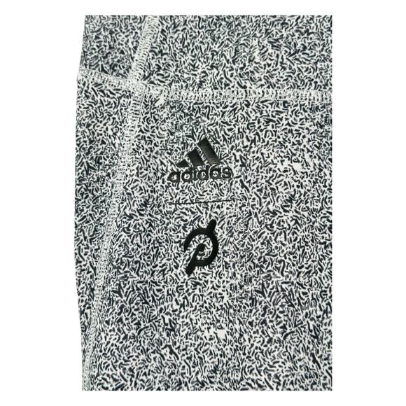 Adidas Peloton Tights Women XS Heat RDY Training Black White Color Block Workout - Picture 2 of 7